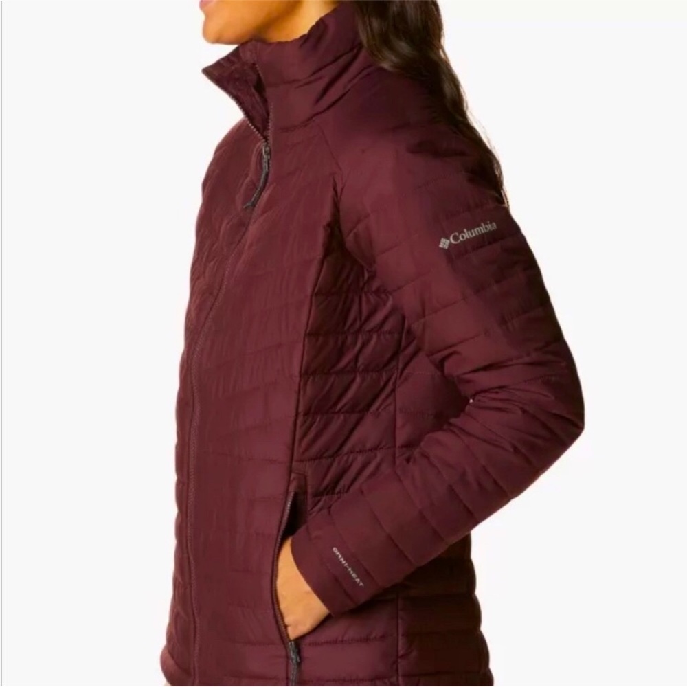 Columbia Slope Edge Insulated Omni Heat Berry Burgundy Women’s Medium Jacket